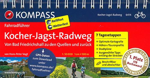 Cover for Mair-Dumont / Kompass · Kompass Fahrradführer 6414: Kocher-Jagst-Radweg : Von Bad Friedrichshall zu den Quellen und zurück (Book) (2013)