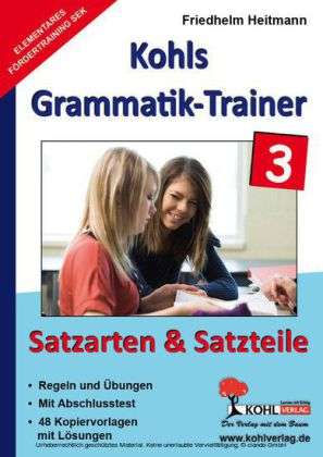 Cover for Friedhelm Heitmann · Kohls Grammatik-trainer.03 Satzteile (Book)