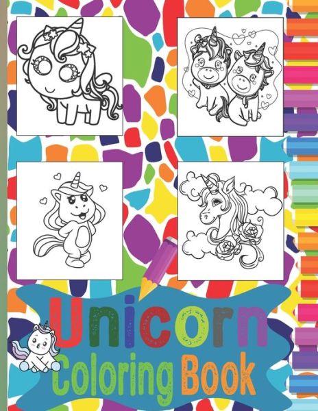 Cover for Elegant Art Coloring Book · Unicorn Coloring Book: 60 Individual Unicorn Designs (NO duplicate images) For Kids (Paperback Book) (2021)