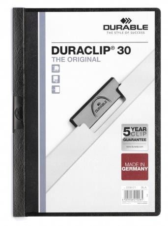 Cover for Durable · Klemmappe DURACLIP 3mm schwarz (MERCH) (2017)