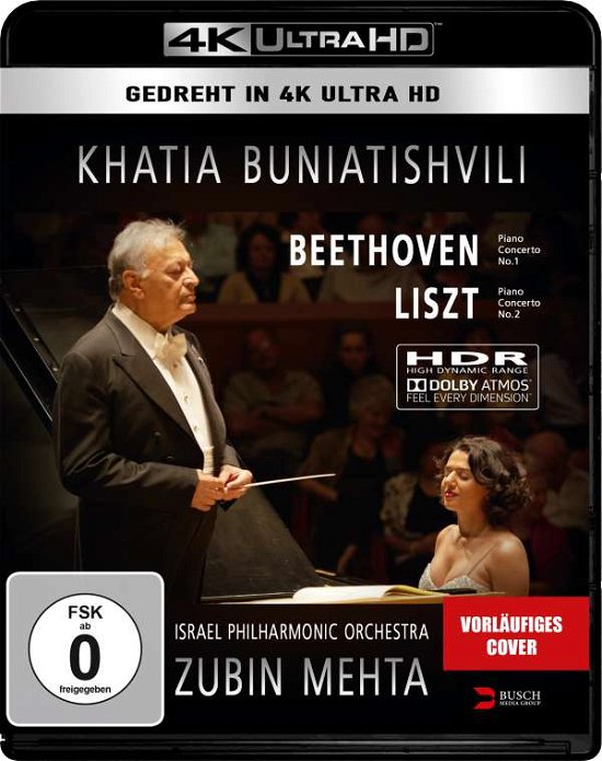 Khatia Buniatishvili & Zubin Mehta: Liszt & Beetho - Buniatishvili,k. / Mehta / Israel Philharmonic Orch. - Film - BUSCH MEDIA GROUP - 4260080326100 - 21. juli 2017