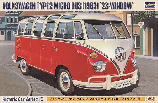 1/24 Volkswagen Typ 2 Micro Bus 1963 '23-window Hc10 - Hasegawa - Koopwaar - Hasegawa - 4967834211100 - 