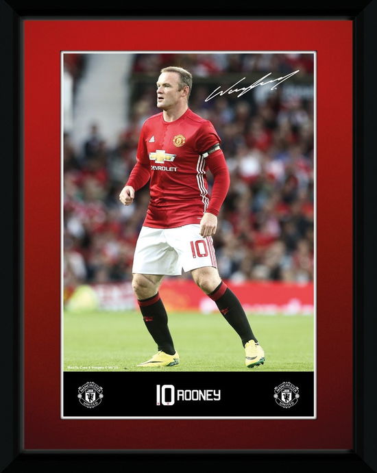 Manchester United - Rooney 16/17 (Stampa In Cornice 15x20 Cm) - Manchester United - Gadżety -  - 5028486363100 - 