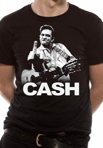 Johnny Cash: Finger Salutes (T-Shirt Unisex Tg. L) - Johnny Cash - Outro -  - 5054015074100 - 