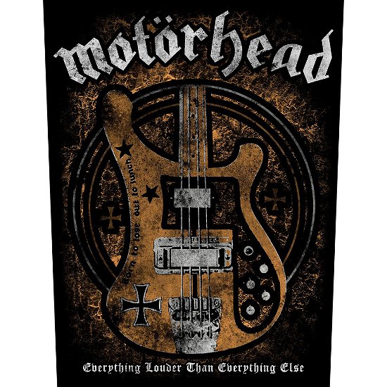 Motorhead Back Patch: Lemmy's Bass - Motörhead - Fanituote -  - 5056365711100 - 