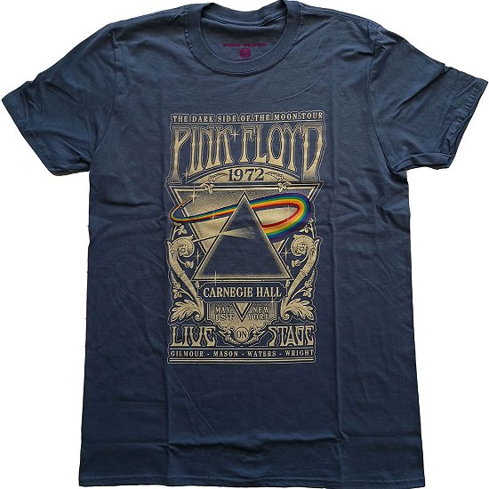 Cover for Pink Floyd · Pink Floyd Ladies T-Shirt: Carnegie Hall Poster (T-shirt) [size XS] [Blue - Ladies edition]
