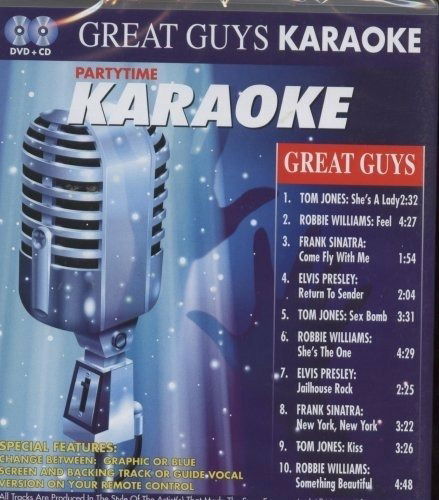 Cover for Party karaoke · Various Karaoke Partytime Great Guys (DVD)