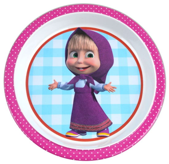 Masha & the Bear Plate 215 Cm - Masha and the Bear - Barbo Toys - Andet - GAZELLE BOOK SERVICES - 5704976076100 - 13. december 2021
