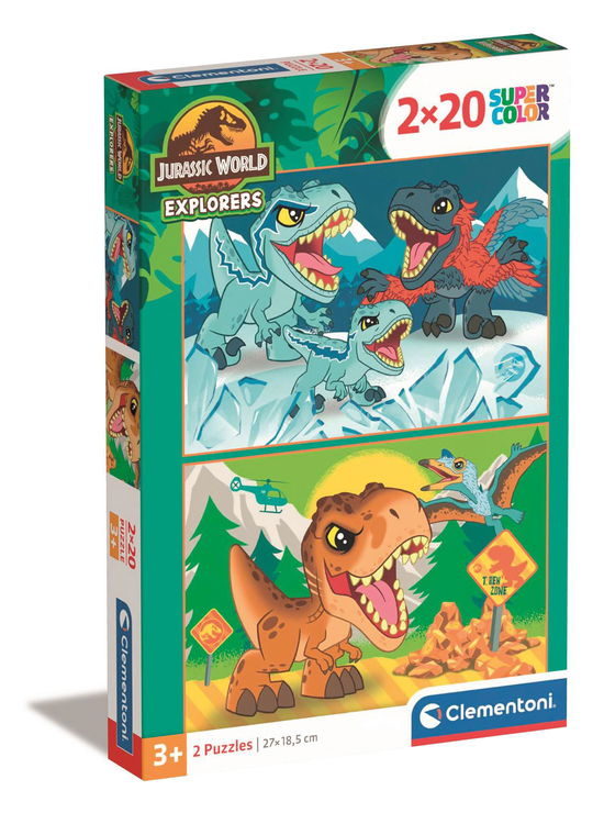 Puslespil Jurassic World, 2x20 brikker - Clementoni - Bordspel -  - 8005125248100 - 15 februari 2024