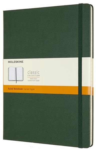 Cover for Moleskine Extra Large Ruled Hardcover Notebook: Myrtle Green (Papirvare) (2019)