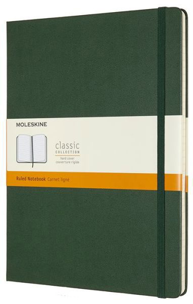 Moleskine Extra Large Ruled Hardcover Notebook: Myrtle Green -  - Bücher - MOLESKINE - 8058647629100 - 24. Januar 2019