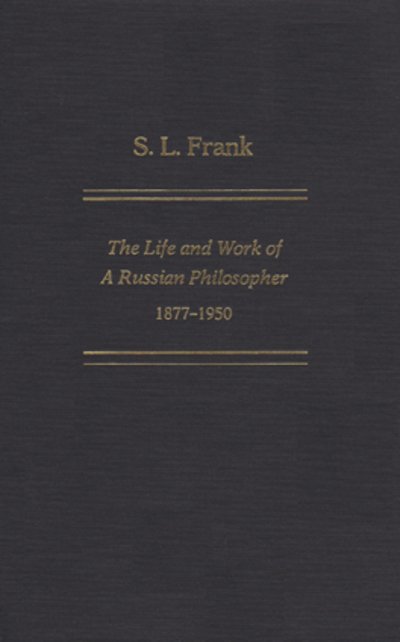 Cover for D. Philip Boobbyer · S. L. Frank: The Life and Work of a Russian Philosopher, 1877-1950 (Hardcover Book) (1995)