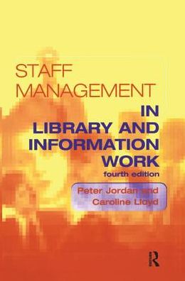 Cover for Peter Jordan · Staff Management in Library and Information Work (Paperback Book) (2018)