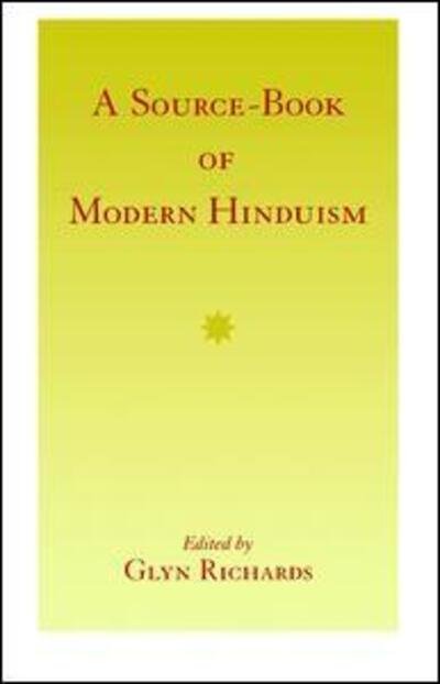 Cover for Glyn Richards · A Source-Book of Modern Hinduism (Innbunden bok) (2017)