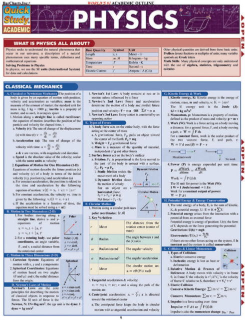 Physics GUIDE - Eric Hines - Books - Barcharts, Inc - 9781423203100 - April 1, 2021