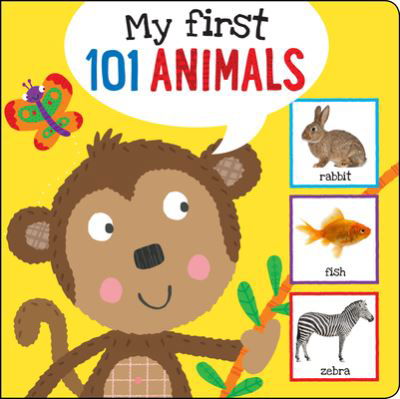 Cover for Inc Peter Pauper Press · I'm Learning My First 101 Animals! Board Book (Inbunden Bok) (2020)