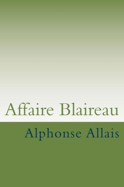 Cover for M Alphonse Allais · Affaire Blaireau (Pocketbok) (2015)
