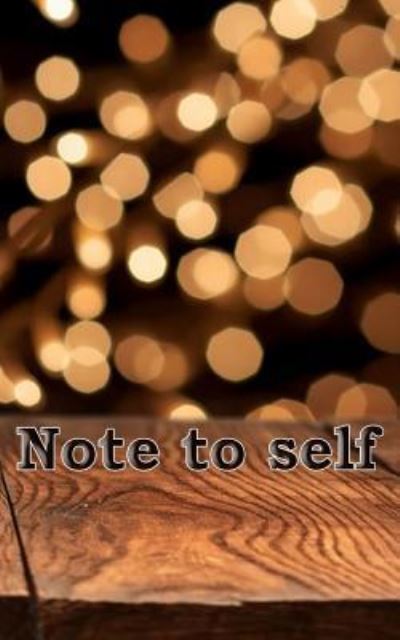 Cover for Ashley Nicole · Note to self (Paperback Book) (2017)