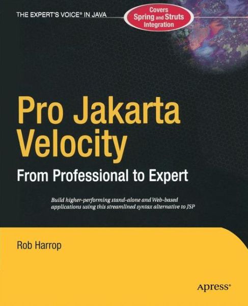 Cover for Rob Harrop · Pro Jakarta Velocity: from Professional to Expert (Paperback Book) (2004)