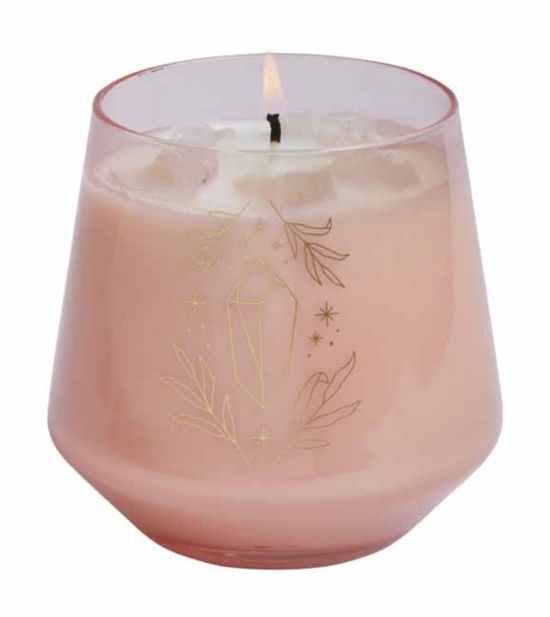 Rose Quartz Crystal Healing Scented Glass Candle - IE Gift / Stationery - Insight Editions - Bücher - Insight Editions - 9781682987100 - 4. Oktober 2022