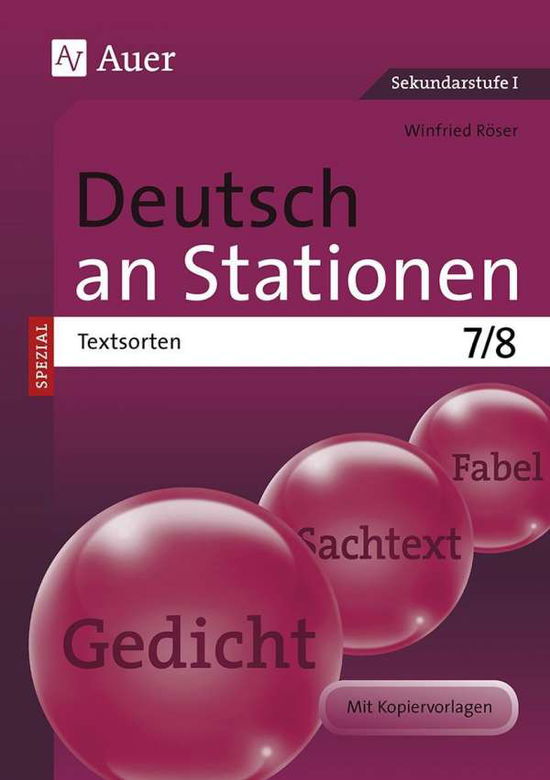 Cover for Röser · Deutsch an Stat.SPEZIAL Text.7/8 (Bok)