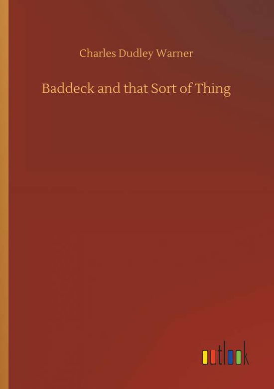 Cover for Warner · Baddeck and that Sort of Thing (Bok) (2018)