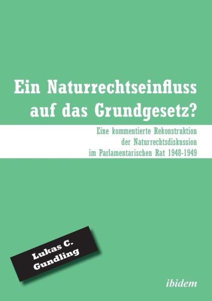 Cover for Gundling · Ein Naturrechtseinfluss auf da (Book) (2016)