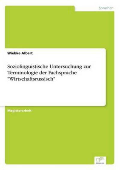 Cover for Albert · Soziolinguistische Untersuchung (Book) (2001)