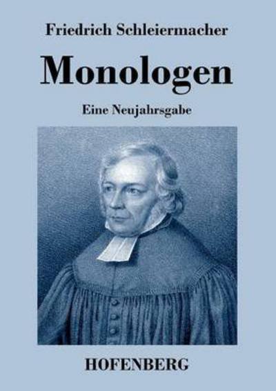 Cover for Friedrich Schleiermacher · Monologen (Taschenbuch) (2016)