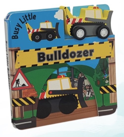 Cover for Den lille travle bulldozer (Papbog) [1. udgave] (2018)