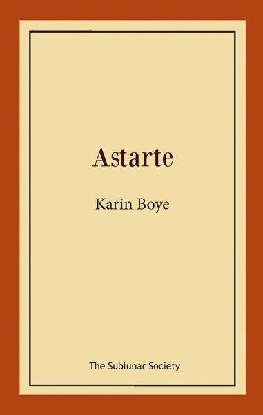 Cover for Karin Boye · Astarte (Book) (2018)