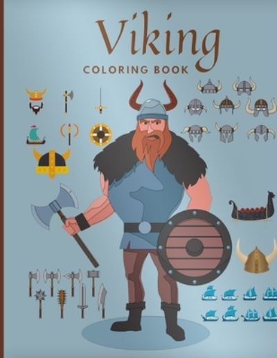 Cover for Lurro · Viking Coloring Books: Beautiful Illustrations Featuring nordic dragon warrior life for Adults and Kids Recreation (Paperback Bog) (2021)