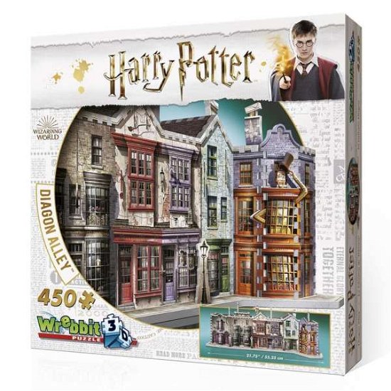 Cover for Wrebbit 3D Puzzle  Harry Potter  Diagon Alley Puzzle · Harry Potter - Diagon Alley 450 Piece Wrebbit 3D Puzzle (Paperback Book) (2023)