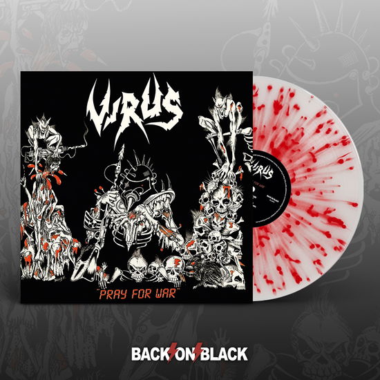 Virus · Pray for War (White W/ Red Splatter Vinyl) (LP) (2022)