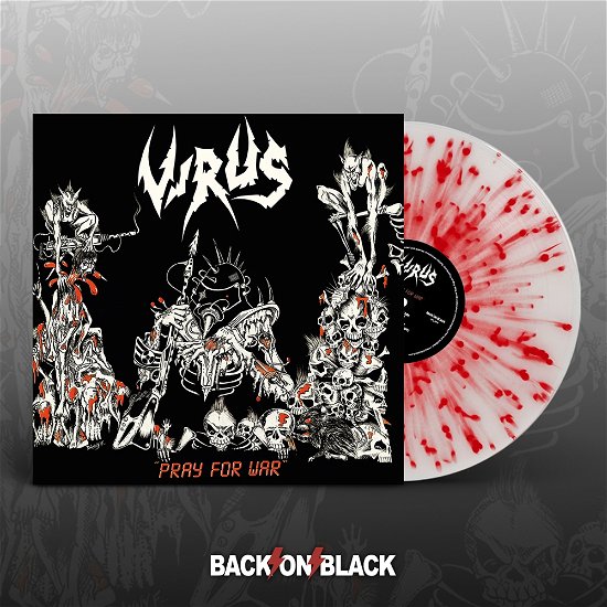 Cover for Virus · Pray for War (White W/ Red Splatter Vinyl) (LP) (2022)