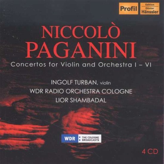 Cons 1-6 for Vln & Orch - Paganini / Ingolf Turban - Musik - PROFIL - 0881488140101 - 9. september 2014