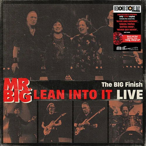 Cover for Mr. Big · RSD 2024 - the Big Finish: Lean into It Live (180g-black &amp; Red Splatter) (LP) [RSD 2024 Splatter edition] (2024)