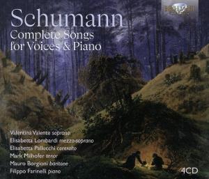 Cover for Valentina Valente &amp; Elisabetta Lombardi &amp; Elisabetta Pallucchi &amp; Mark Milhofer &amp; Mauro Borgioni &amp; Filippo Farinelli · Schumann: Complete Songs For Voices &amp; Piano (CD) (2025)