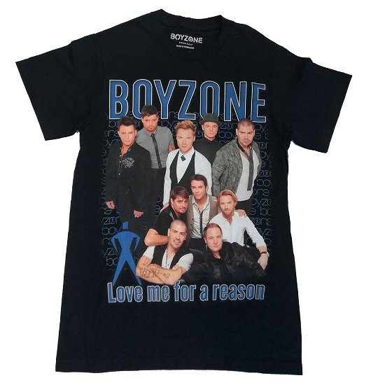 Cover for Boyzone · Boyzone Unisex T-Shirt: Love Me For A Reason Homage (T-shirt) [size L] [Black - Unisex edition]