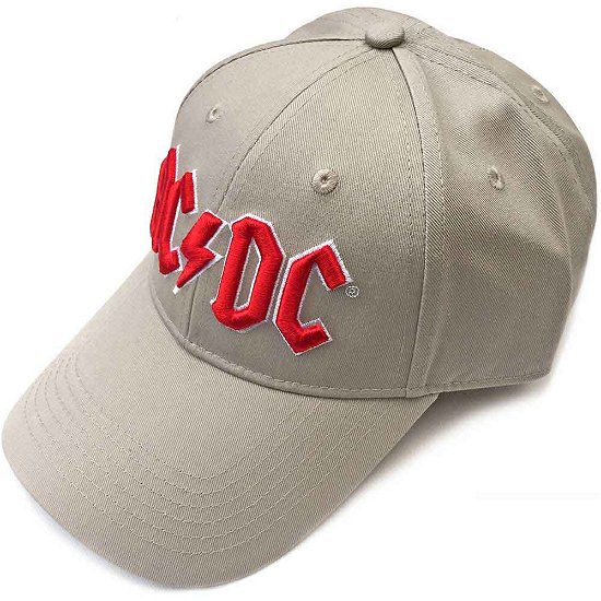 Cover for AC/DC · AC/DC Unisex Baseball Cap: Red Logo (Sand) (Kläder) [Neutral - Unisex edition]