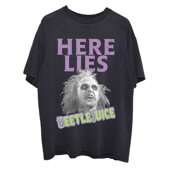Beetlejuice Unisex T-Shirt: Here Lies… - Beetlejuice - Merchandise -  - 5056561028101 - 