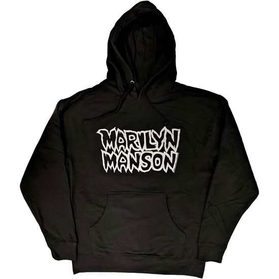 Marilyn Manson Unisex Pullover Hoodie: Classic Logo - Marilyn Manson - Produtos -  - 5056561060101 - 