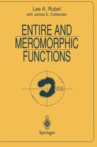 Cover for Lee A. Rubel · Entire and Meromorphic Functions - Universitext (Paperback Book) [Softcover Reprint of the Original 1st Ed. 1996 edition] (1996)