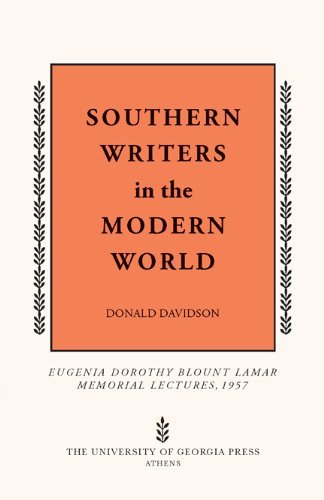Southern Writers in the Modern World - Donald Davidson - Books - University of Georgia Press - 9780820338101 - November 1, 2010