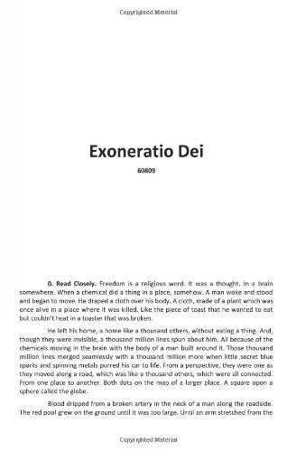 Exoneratio Dei - 60809 - Bøker - 60809 - 9780986854101 - 22. januar 2011