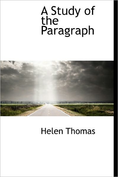 Cover for Helen Thomas · A Study of the Paragraph (Hardcover bog) (2011)