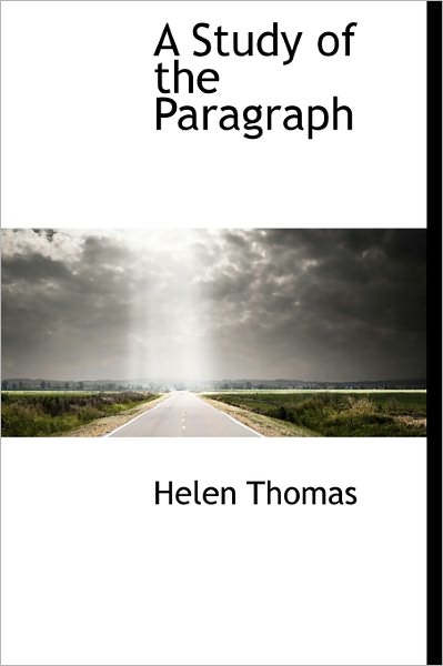 Cover for Helen Thomas · A Study of the Paragraph (Hardcover Book) (2011)