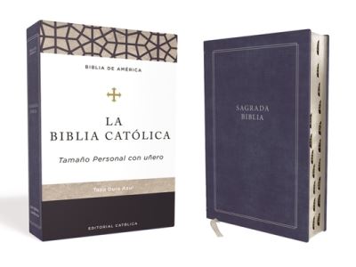 Cover for Catholic Bible Catholic Bible Press · Biblia Católica Tapa Dura, Azul, Tamaño Personal con Uñero (Book) (2023)