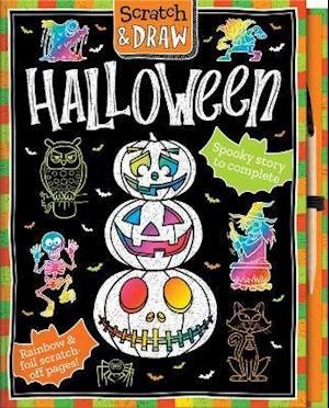 Cover for Arthur Over · Scratch and Draw Halloween - Scratch and Draw (Hardcover Book) (2021)