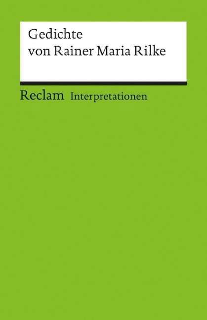 Cover for Rainer Maria Rilke · Reclam UB 17510 Gedichte von R.M.Rilke (Bog)